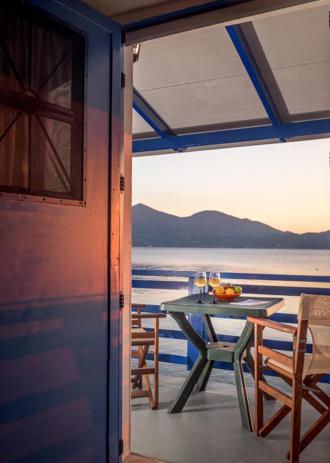 Blue Traditional Boathouse In Klima Klima  Екстер'єр фото